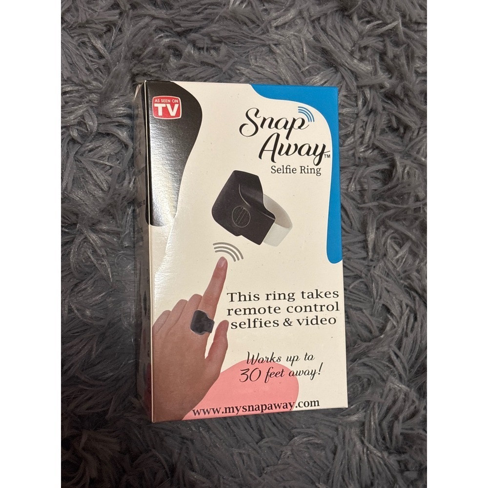 Snap Away‎ Selfie Ring Remote Control for iPhone Android Tablet Bluetooth nwt